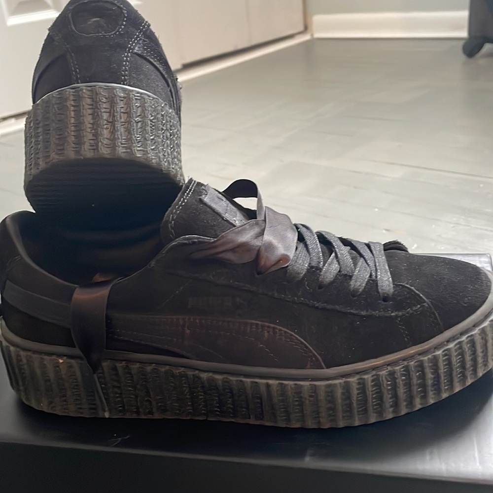 Puma x Fenty Rihanna Triple black Creepers with original box.